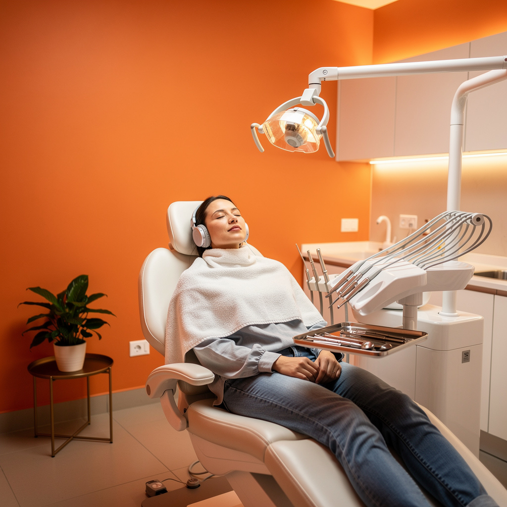 Modern and clean dental treatment suite