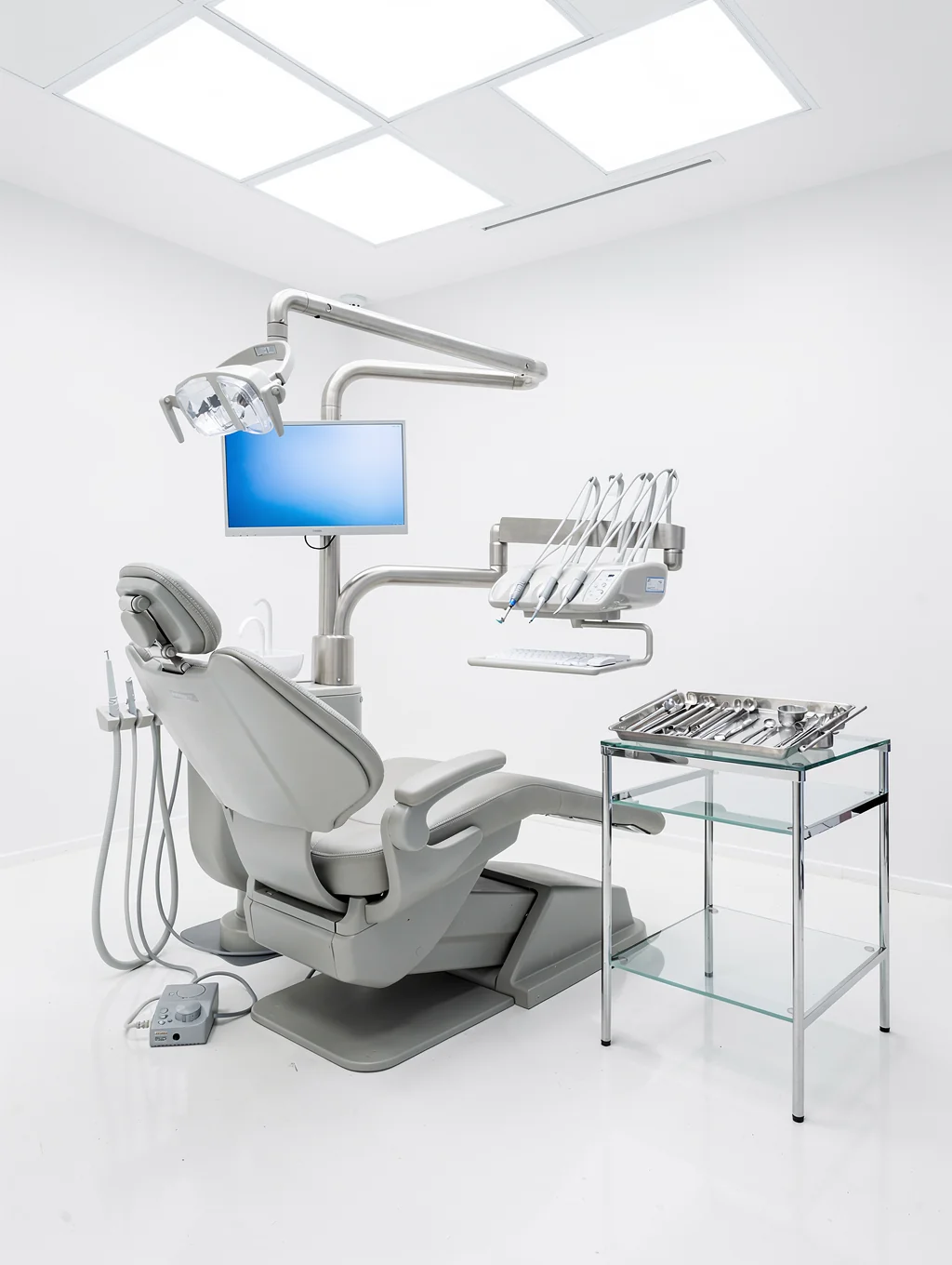 Hygienist tools arranged with precision