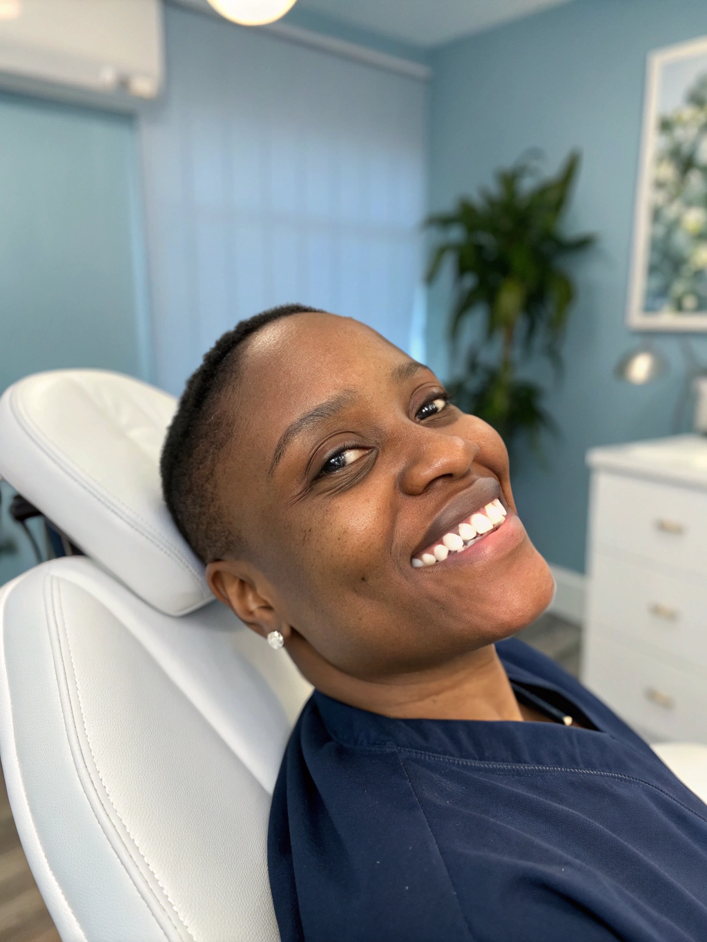 Patient showing a bright, healthy smile
